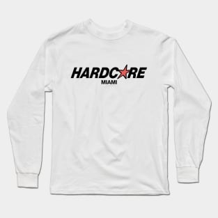 Hardcore Miami - Skyline Vintage Fashion Long Sleeve T-Shirt